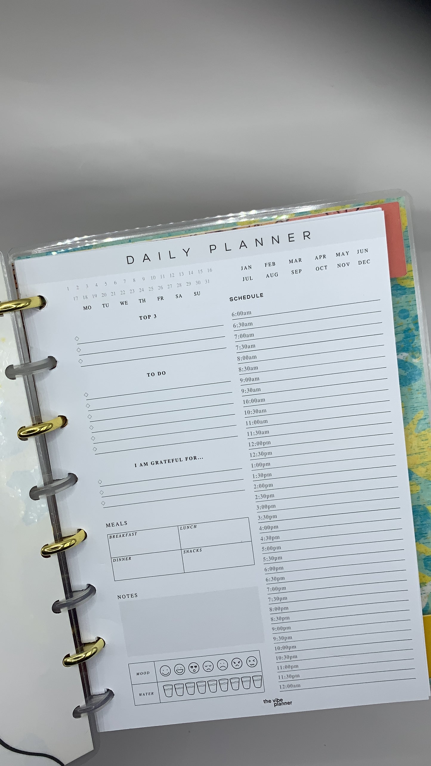 Undated Daily Planner Inserts - The Vibe Planner