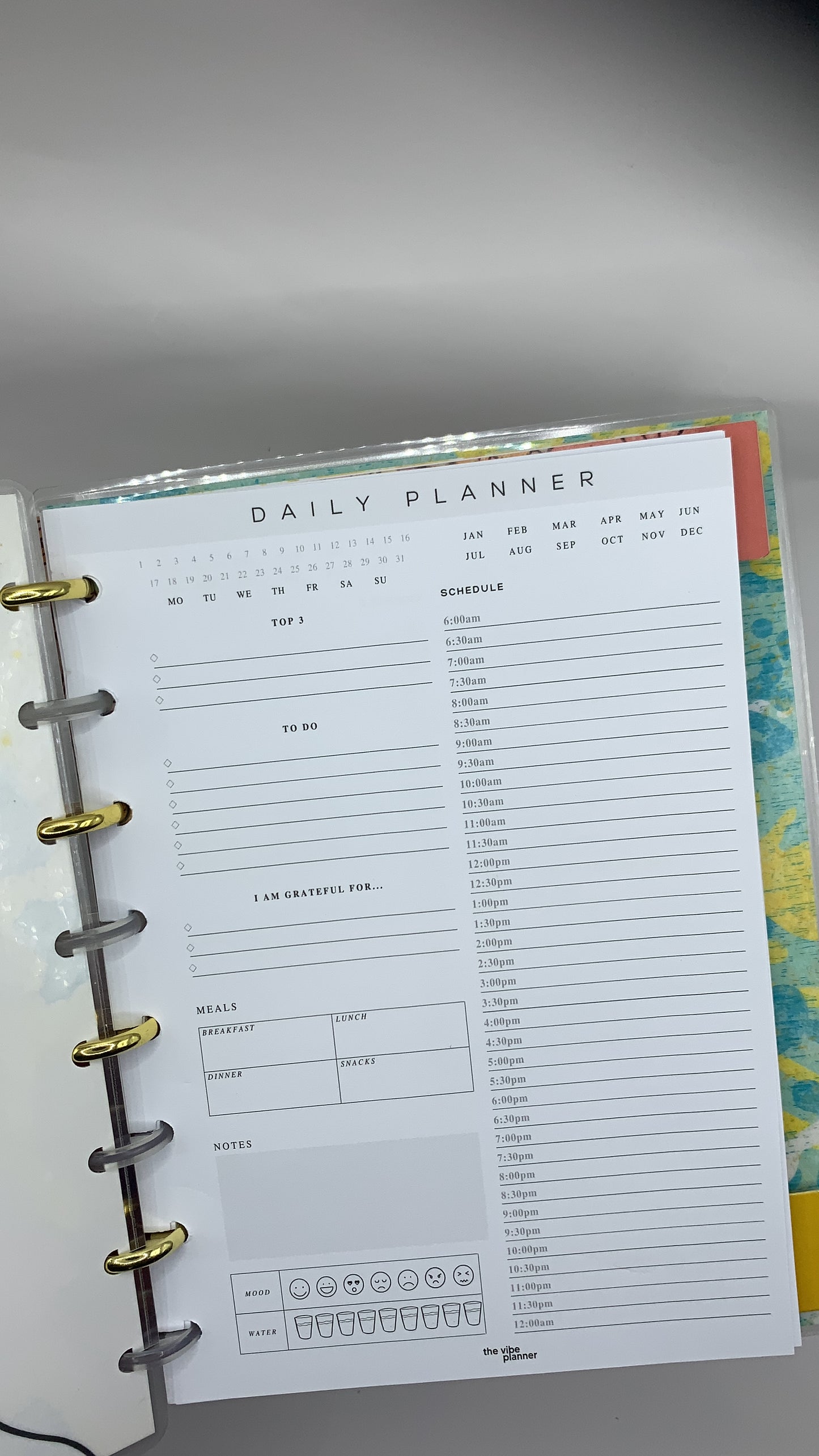 Undated Daily Planner Inserts - The Vibe Planner